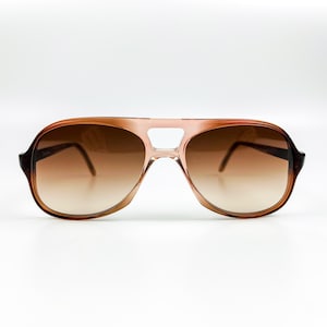 Vintage Sunglasses Brown Lenses 80s Original New Old Stock Nos Retro Woman & Man Eyewear Made in Italy