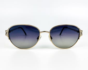 Safilo Portfolio 225 000, Vintage 80s Gold Half Rim  display picture 3