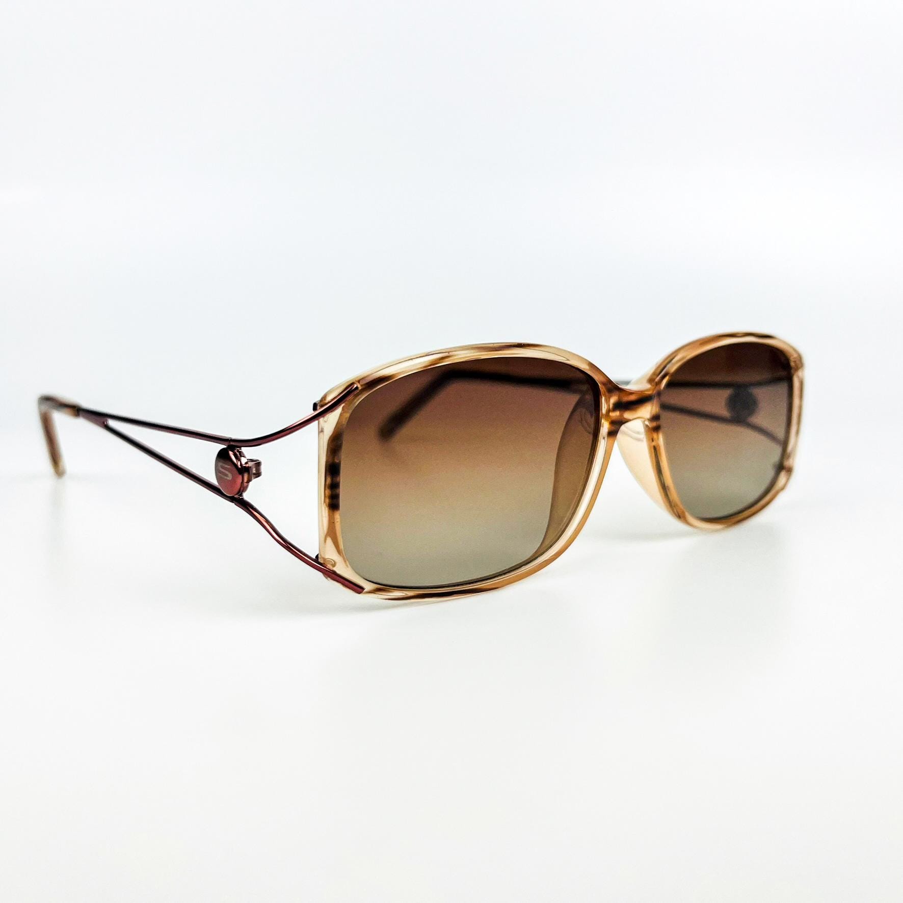 SOVER Fashion Brown Mottled & Black Frame Italy ICONIC 6662/N PERSOL RATTI SUNGLASSES VINTAGE SQUARE FRAME  main image 4