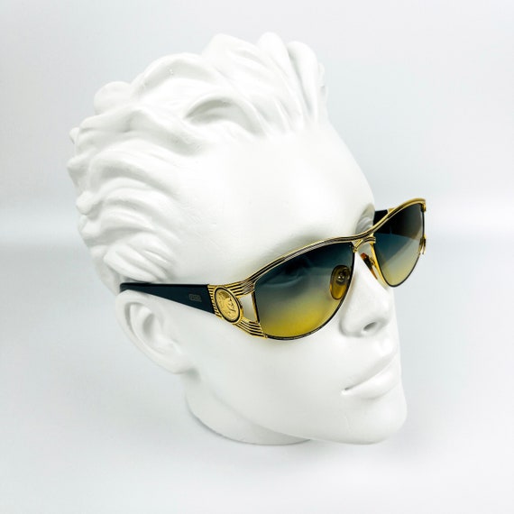 Vintage Fendi Gold Sunglasses: 90s Retro Eyewear, Made in  display picture 3