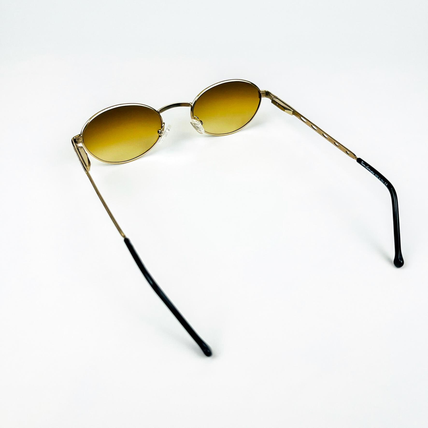 Tonino Lamborghini Vintage 90s Sunglasses, Gold Metal Frame  display picture 1