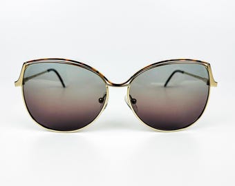 Vintage 80s Tortoise Shell Gold Mob Wife Sunglasses - Etsy display picture 3
