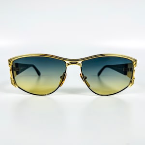 Vintage Fendi Gold Sunglasses 90s Original New Old Stock Retro Woman & Man Eyewear Made in Italy