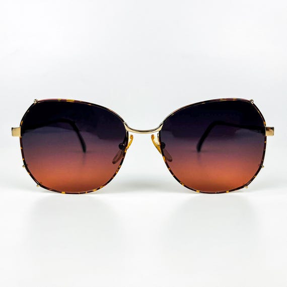 Vintage Sunglasses – 80s Retro Glasses – Gold Metal Frame 