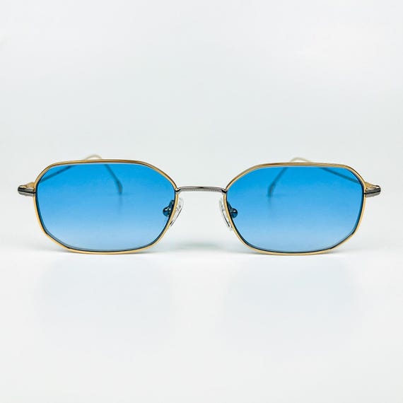 Vintage Sunglasses – 90s Retro Glasses – Gold Metal Frame  display picture 2