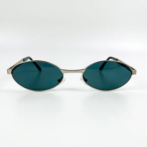 Vintage Silver Sunglasses 90s Original New Old Stock Nos Retro Woman & Man Eyewear Made in Italy