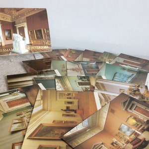 vintage URSS Soviétique russe / Cartes postales Photo Le musée russe dans les intérieurs / 1979 Set 16 Pièces
