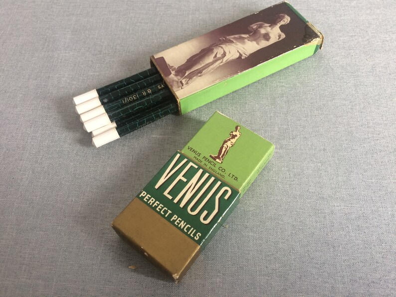 Vintage Venus Perfect Pencils/ Drawing Pencils/Original Box/ | Etsy