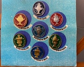 USSR Vintage Badges, 1990 quot Russian samovars quot Soviet Collectible Badges