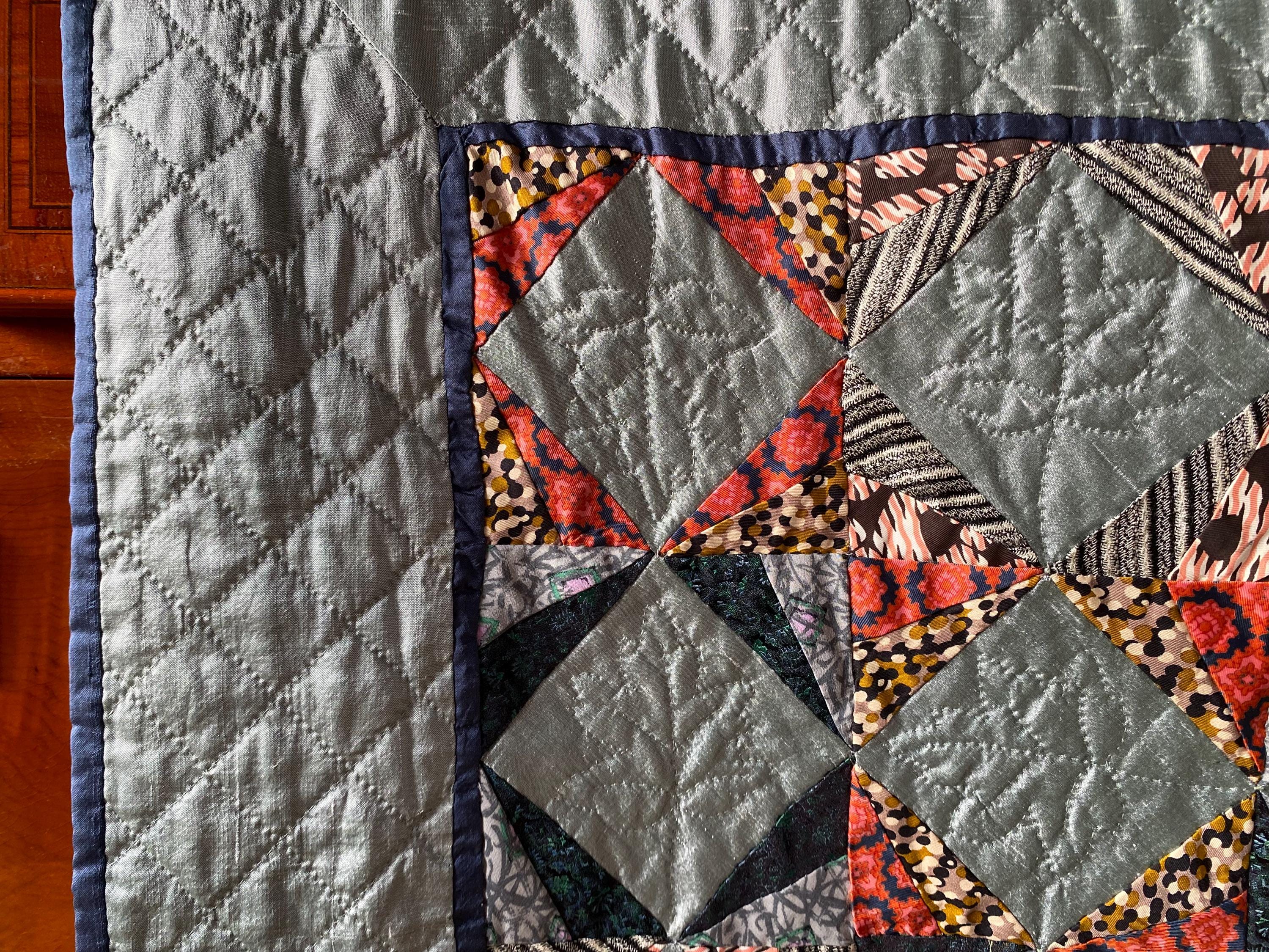 1994年製ヴィンテージ オランダ製パッチワークキルト – ハンドメイド