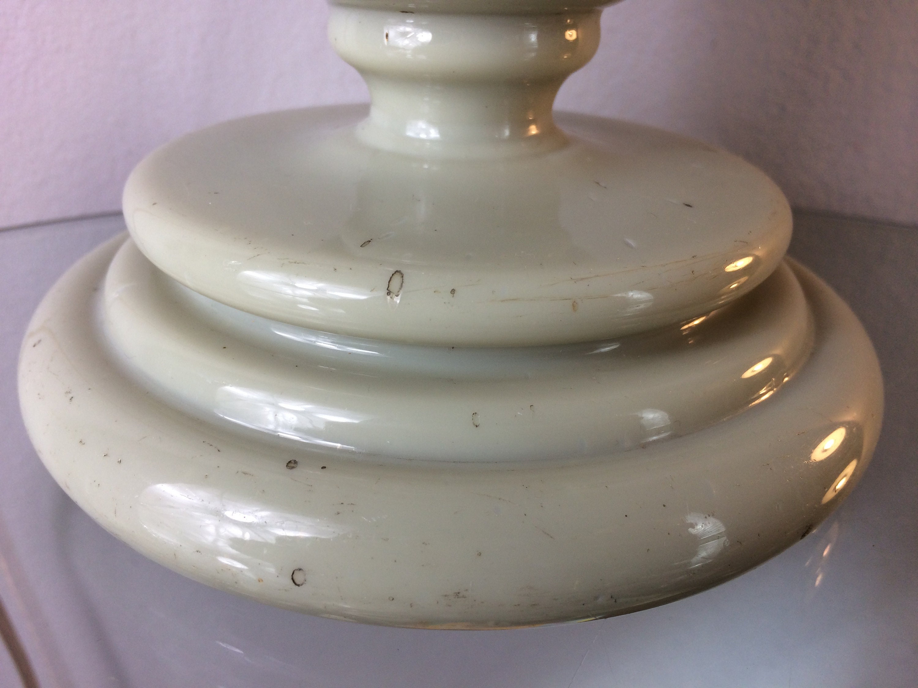 BELLE ANCIENNE LAMPE à pétrole KOSMOS W&W vintage verre Bullé EUR 68,00