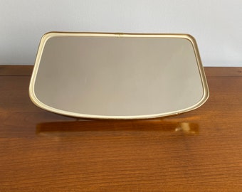 Mid Century Modern Rockabilly Mirror – Vintage 60s 70s Asymmetric Table Vanity Mirror – Retro Home Decor