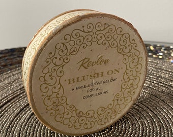 Vintage Revlon Blush-On – Made in USA – Retro Compact Makeup – Collectible Women’s Beauty – 1980s Revlon Cosmetic