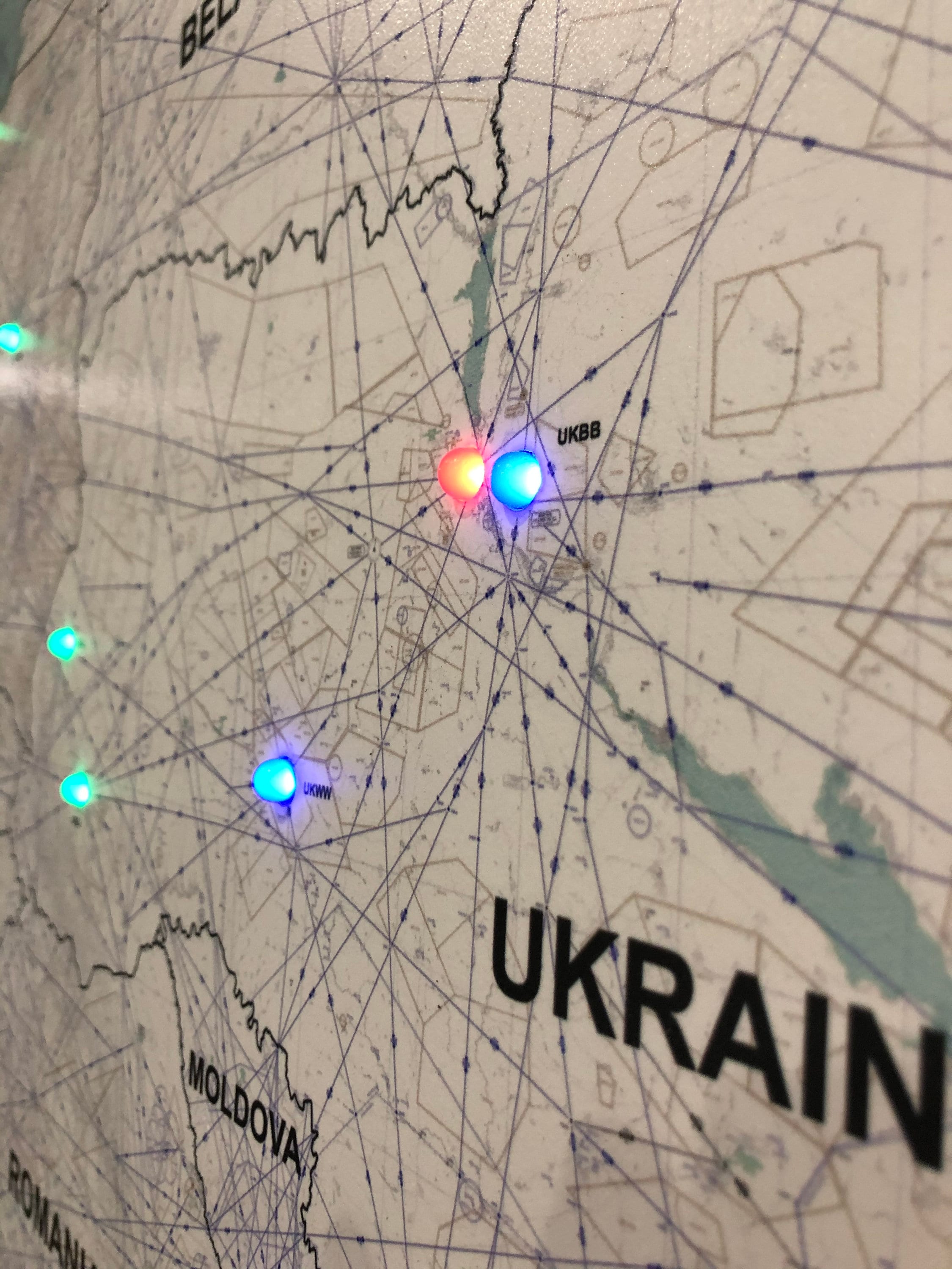 Aviation Weather Map Europe LED Realtime Weather Map Etsy UK