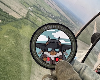 Exclusive patch from real UAF pilot Smereka, mig-29, Ukraine Air Force,Fulcrum, collector's autograph