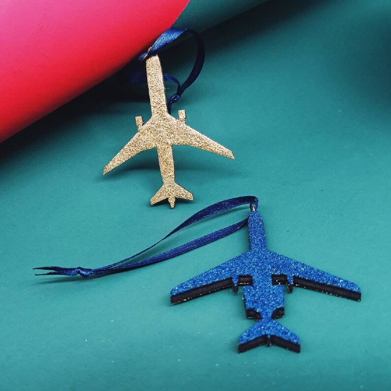 Aviation Wooden Set of Christmas Tree Decoration Tree Etsy