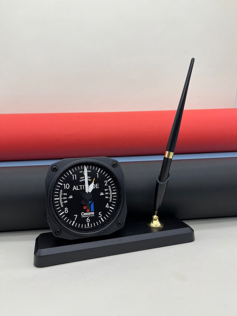 Aviation Table Clock Airplane Plane Alarm Clock Set With Etsy