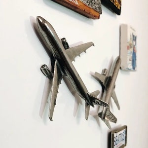 Metal Airplane Refrigerator Magnet, Airplane Magnet, Airplane, Home Decor, Gift For Him, Pilot Gift, Airbus, Boeing, A320, B737, Concorde
