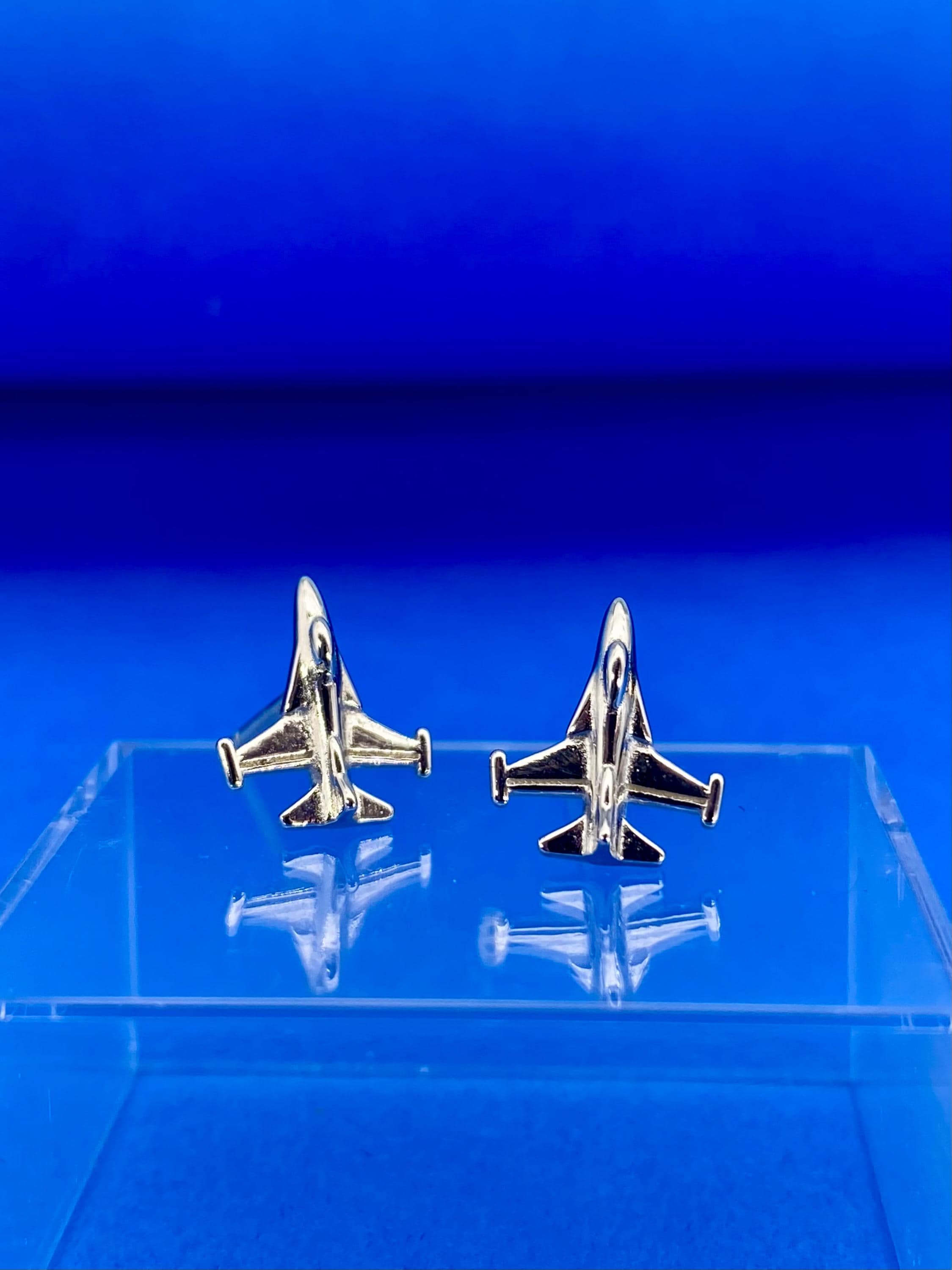 Collana Aereo Caccia O Jet Fighter – Ciondolo Con Cristalli Strass – Gioiello Uomo/Donna In Rodio Lucido – Confezione Regalo - 2