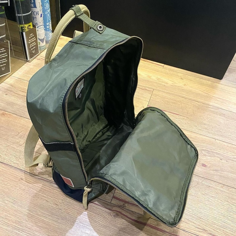 Backpack Boeing, Khaki Backpack, Backpack, Airplane, Plane, Aviation, Travel, Carry on Backpack, Gift For Him image 5