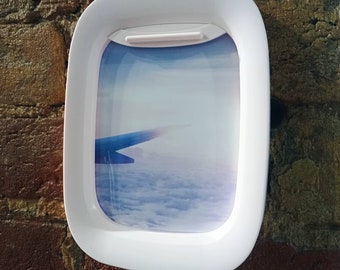 Photo Frame In The Form Of A Porthole,  Airplane Window, Best Gift, Aviation, Window Seat, Home Wall Decor, Plane, Aircraft plane window art