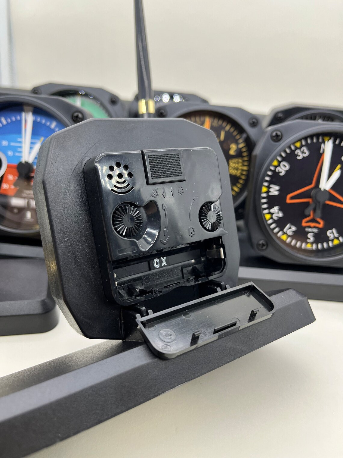 Aviation Table Clock, Airplane, Plane, Alarm Clock, Set With Pen, Gift ...