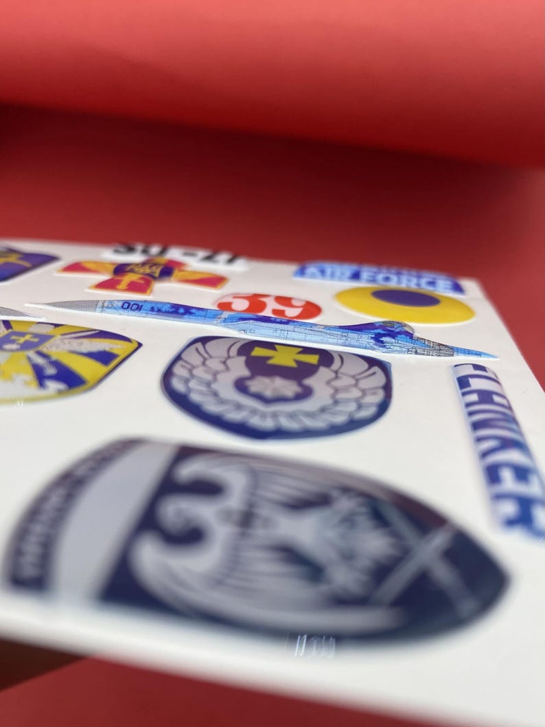 Ukrainian Air Force Sticker Pack, Fighter Jet, F-16, Su-27, Mig-29, Su ...