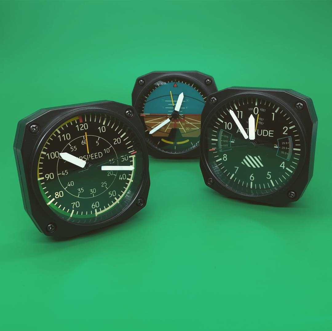 Aircraft Clock With Alarm Function and Screen Backlight Etsy UK
