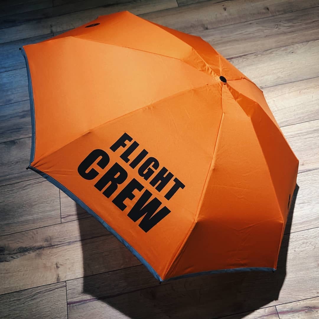 Flight Crew Umbrella Airplane Plane Reflective Edging Etsy