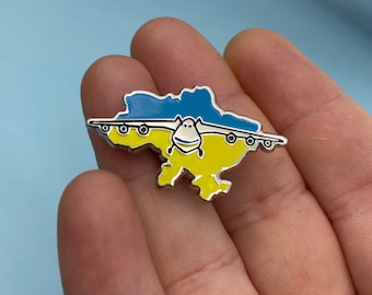 Pin An225, Airplane Pin, AvGeek, Present for pilot, Aviation Gift, Antonov, An225, Mriya, Pin Ukraine, Antonov 225, Aviation Pin, Aircraft