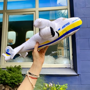 Spielzeugflugzeug AN225, Antonov 225, Luftfahrt, Geschenk für Kinder, Flugzeug, Flugzeug, Pilot, Crew, Stofftiere Flugzeug Mriya, Reise, Plüschtier