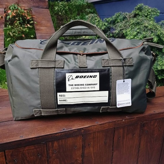 Boeing Bag Khaki Bag Bag Airplane Plane Aviation Travel 