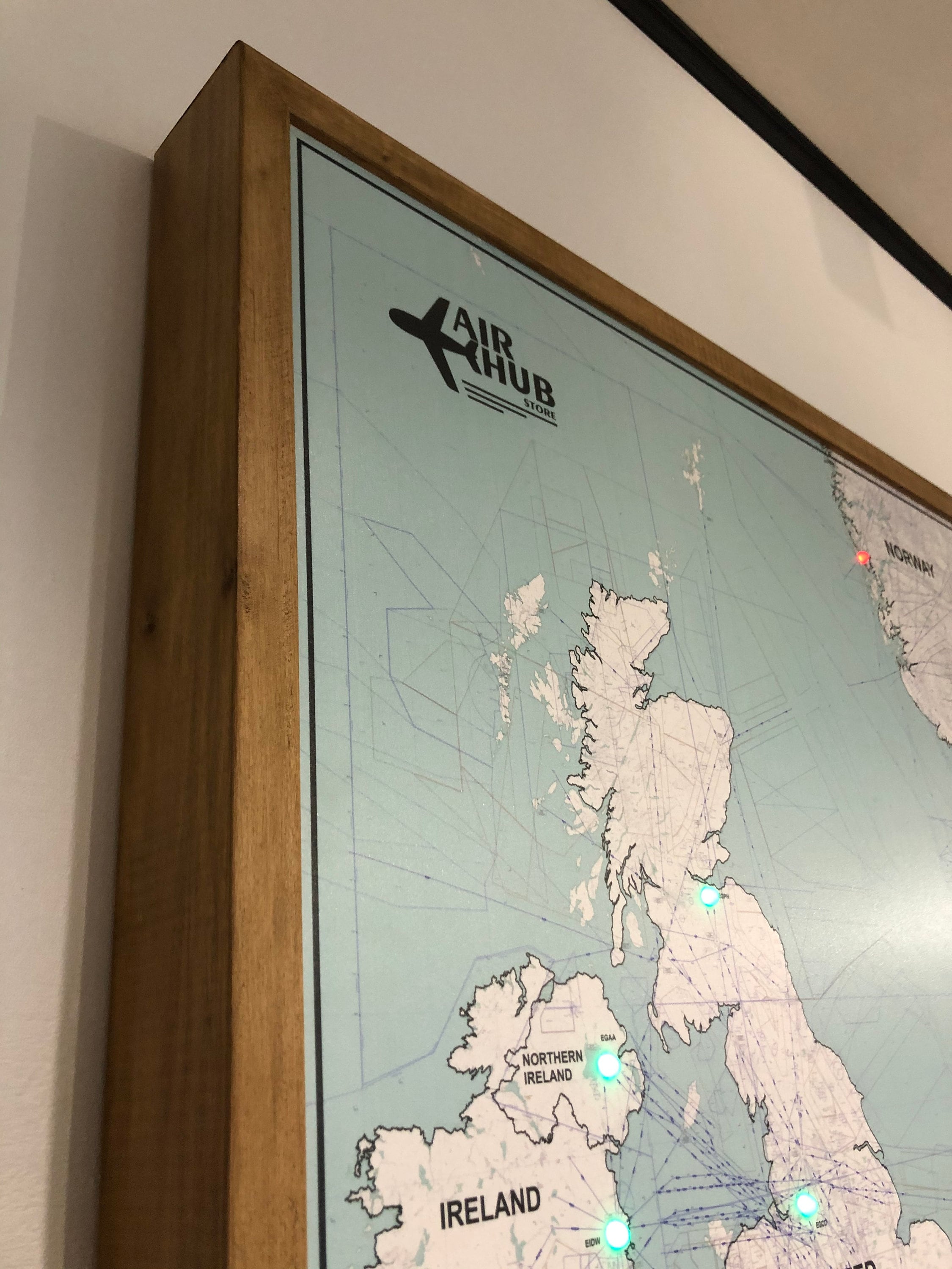 Aviation Weather Map Europe LED Realtime Weather Map Etsy