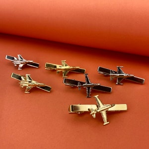 Tie Clip Airplane, Aviation, Plane Tie Clip, Sukhoi, Military Aviation, Gulfstream, Pilot Gifts, Gift for Him, Tie Bar, Pilot, F-16 Clip