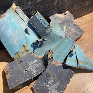 Middle parts from shot down russian Su-25 RF-95152, 15 blue, Original Aircraft Skin, Gift for pilot, Unique gift, Frogfoot, Sukhoi