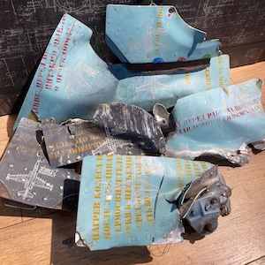 Inscriptions parts from  russian Su-25 RF-95152, 15 blue, Original Aircraft Skin, Gift for pilot, Unique gift, Frogfoot, Sukhoi