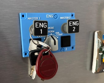 Magnet keyholder Engine Start Panel, Magnet keyholder, Airbus, A320, ENG START PANEL, Engine Panel, cockpit airplane, Magnetic Key Holder