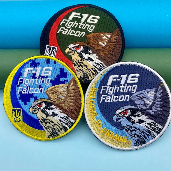 Ukrainian Air Force F-16 Fighting Falcon Army Patch, Air Force