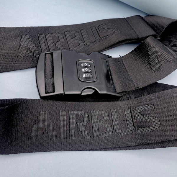 Luggage strap Airbus, Strap, Airbus, Luggage Strap with Lock, Suitcase Safe Luggage Belt, Bag Strap for Travel, Travelling, Travel, Aviation