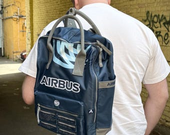 Airbus Backpack, Airbus company, Gifts for pilot, Airbus lovers, AvGeek, Aviation Travel Bag, Airbus Bag, Cabin Size Backpack, Flight Crew