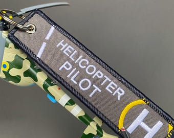Helicopter pilot Keychain, Gift for pilot, Best Pilot Gift, Helicopter remove