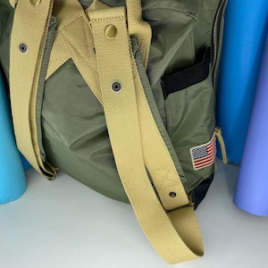 Backpack Boeing, Khaki Backpack, Backpack, Airplane, Plane, Aviation, Travel, Carry on Backpack, Gift For Him image 8