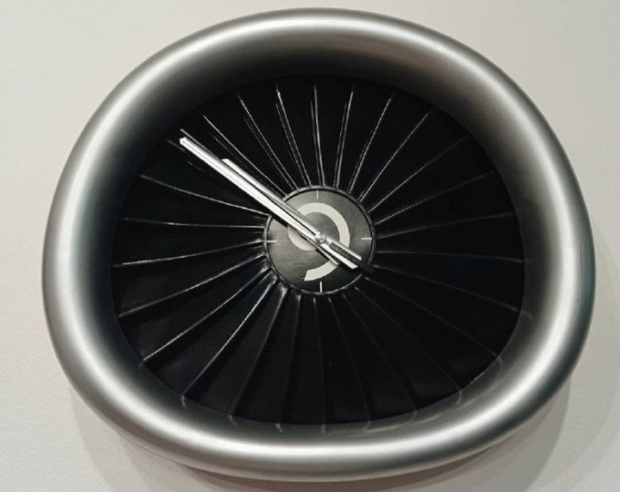 Wall Clock Jet Engine, Wall Clock, Realistic, Engine, Aviation, Turbine