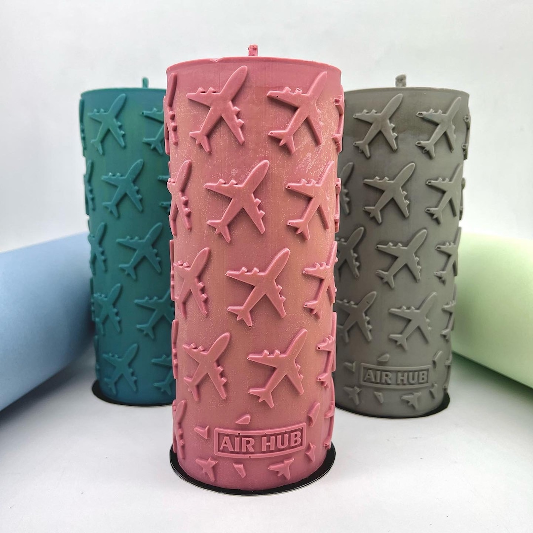 Candle With Planes Aviation Candles Decorative Candles Etsy