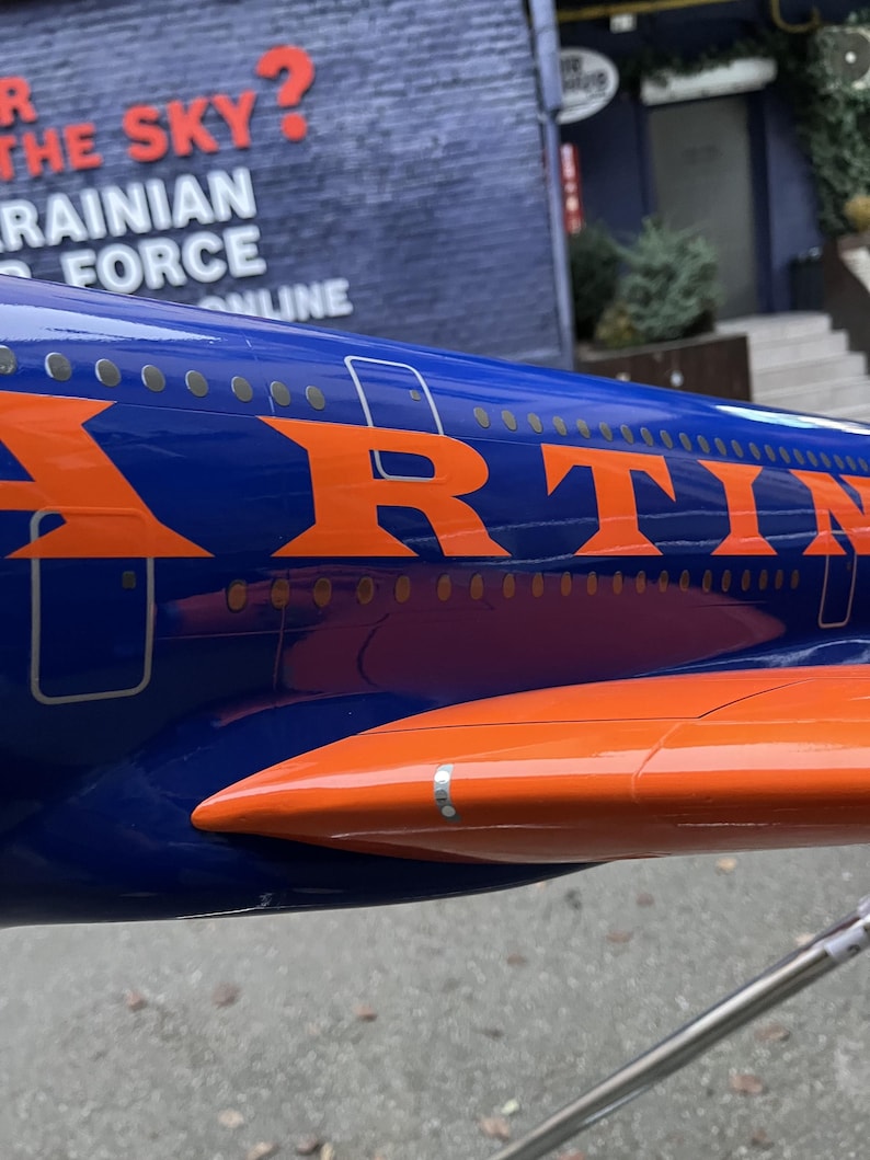 Airplane Model Lettering Custom Model Airbus A380 1:50, Large Scale, Resin Stand Airplane Model ...