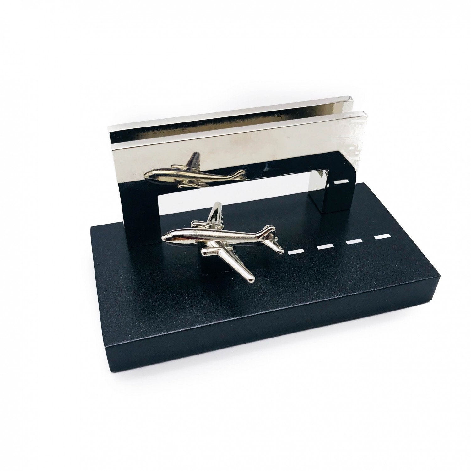 Desk Card Holder Runway Place Holder With Airplane Metal - Etsy Sweden