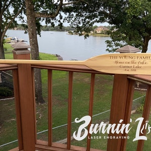 Boat/Canoe Paddle/Oar - Personalized & Engraved for lake house, housewarming, river, home decor, customized
