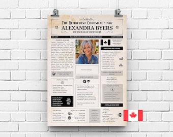 Retirement Gift for Men or Women | Any Year Work Anniversary Poster | Retirement Sign | Digital Print