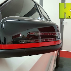 Mercedes A45 Edition 1 style wing mirror stripes