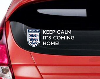 World Cup 2026 - Keep Calm it's coming home! - Car window bumper stickers